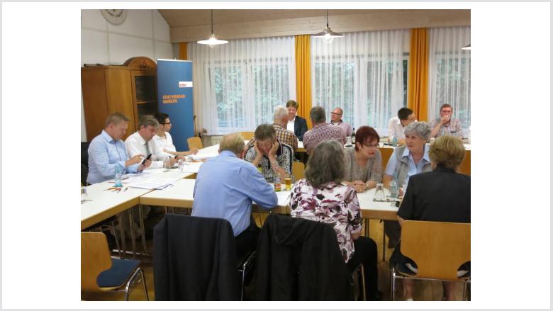 CDU-Parteitag im Bürgerhaus Marbach.