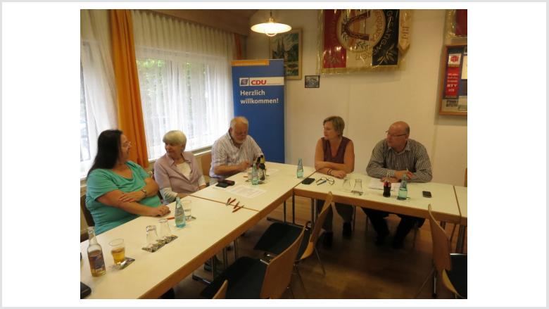 Renate Jugel, Gisela Rehlich, Jürgen Rehlich, Karin Schaffner und Joachim Brunnet